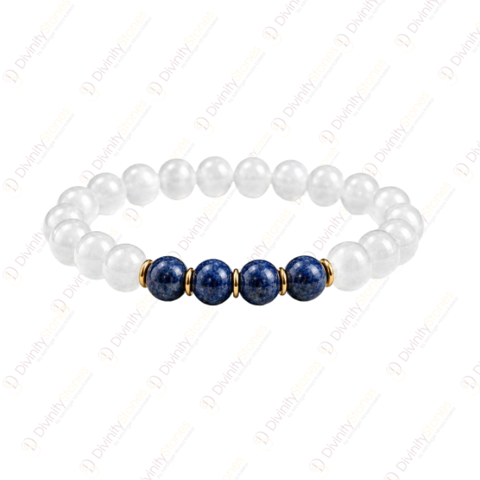 Gemini (Mithun Rashi) Bracelet with Fluorite & Sodalite